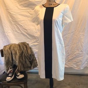 Black and white business dress spiegel